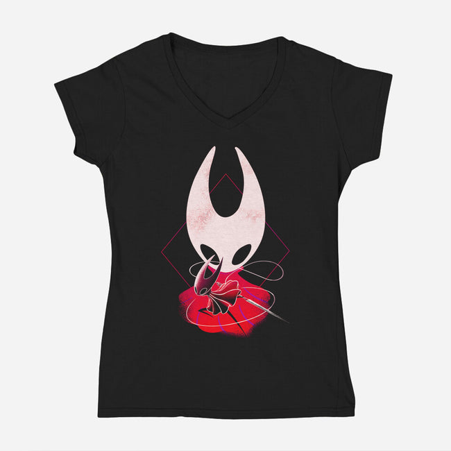 Negative Princess Protector-Womens-V-Neck-Tee-Donnie