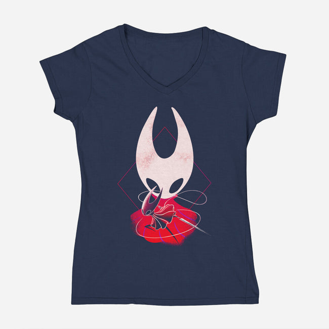 Negative Princess Protector-Womens-V-Neck-Tee-Donnie