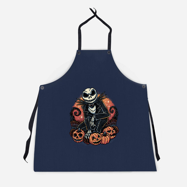 Night Of The Pumpkin King-Unisex-Kitchen-Apron-glitchygorilla