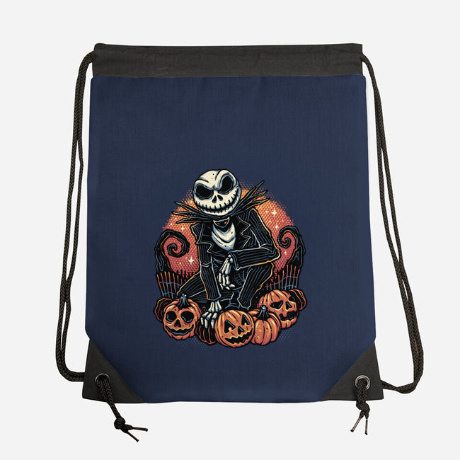 Night Of The Pumpkin King-None-Drawstring-Bag-glitchygorilla