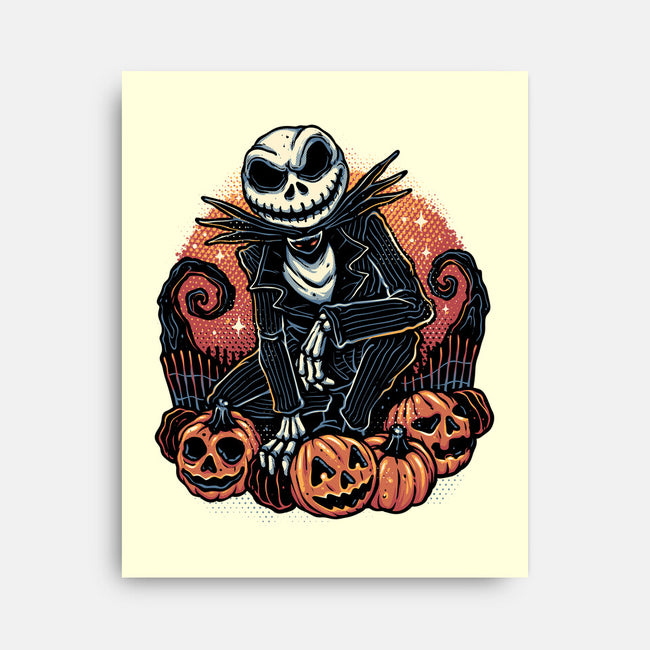 Night Of The Pumpkin King-None-Stretched-Canvas-glitchygorilla