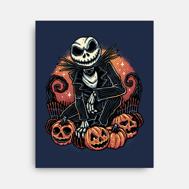 Night Of The Pumpkin King-None-Stretched-Canvas-glitchygorilla