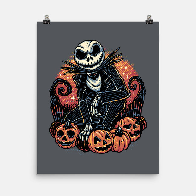 Night Of The Pumpkin King-None-Matte-Poster-glitchygorilla
