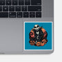 Night Of The Pumpkin King-None-Glossy-Sticker-glitchygorilla