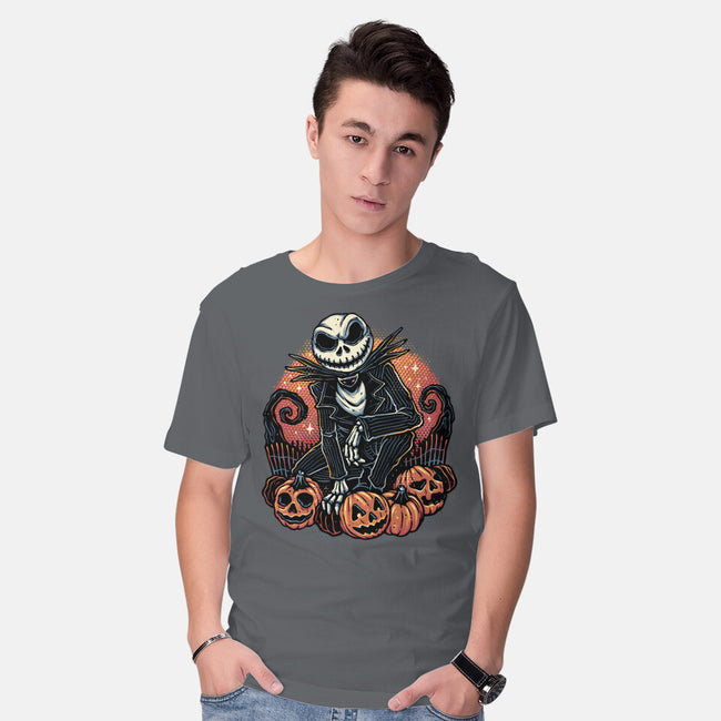 Night Of The Pumpkin King-Mens-Basic-Tee-glitchygorilla