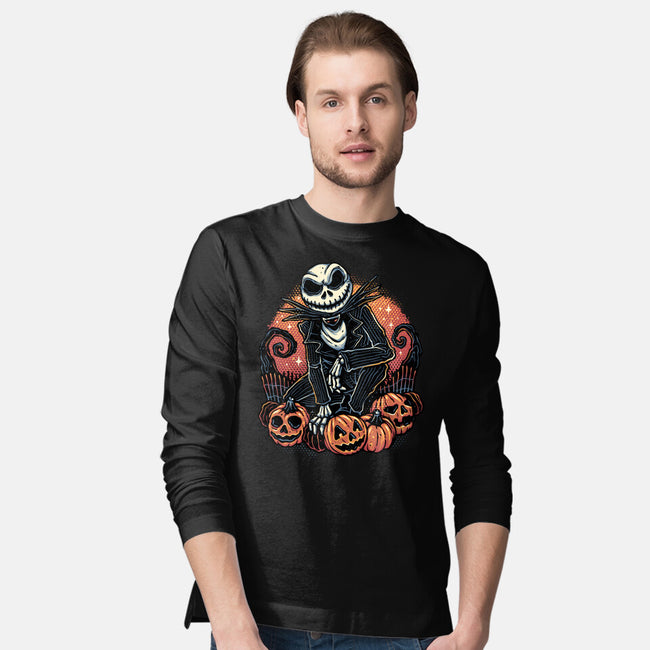 Night Of The Pumpkin King-Mens-Long Sleeved-Tee-glitchygorilla