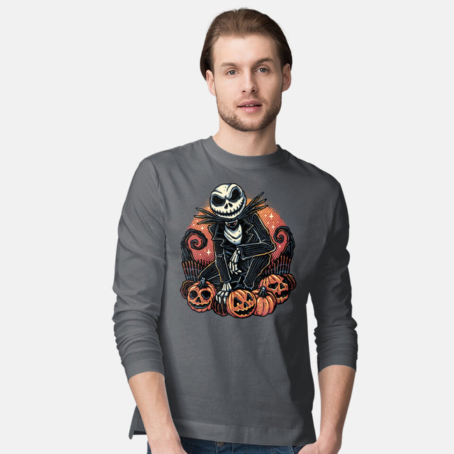 Night Of The Pumpkin King-Mens-Long Sleeved-Tee-glitchygorilla