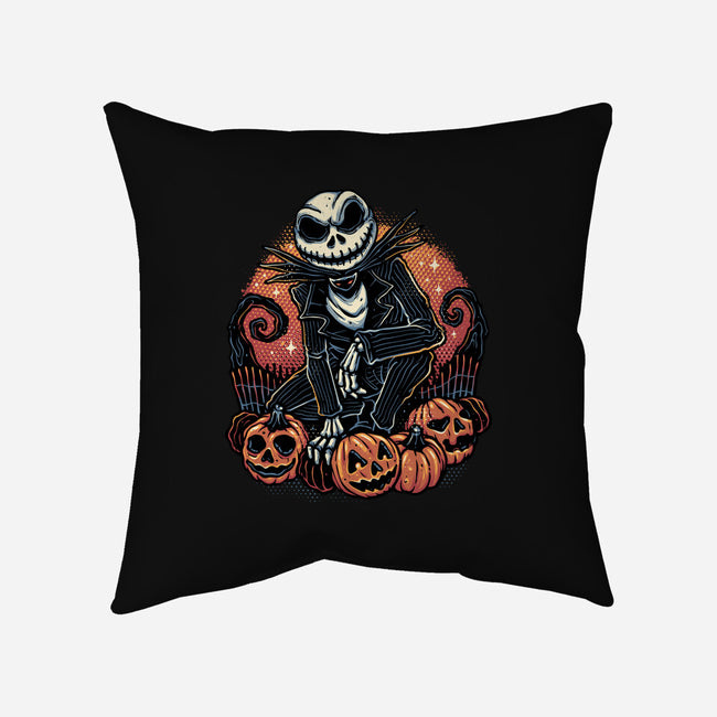 Night Of The Pumpkin King-None-Removable Cover w Insert-Throw Pillow-glitchygorilla