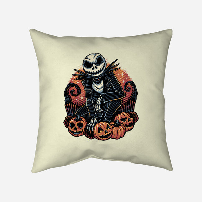 Night Of The Pumpkin King-None-Removable Cover w Insert-Throw Pillow-glitchygorilla