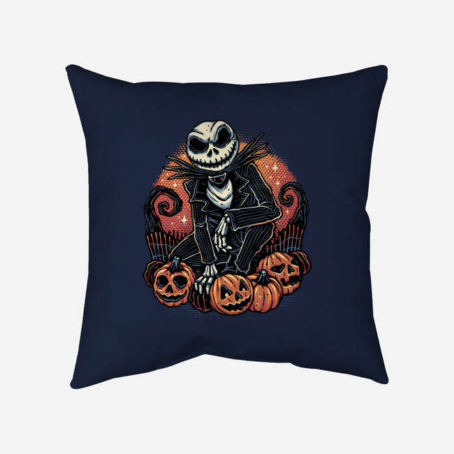Night Of The Pumpkin King-None-Removable Cover w Insert-Throw Pillow-glitchygorilla