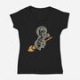 See Through Me-Womens-V-Neck-Tee-glitchygorilla