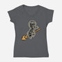 See Through Me-Womens-V-Neck-Tee-glitchygorilla