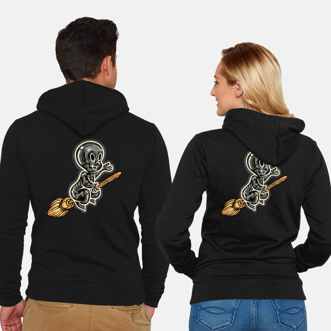 See Through Me-Unisex-Zip-Up-Sweatshirt-glitchygorilla