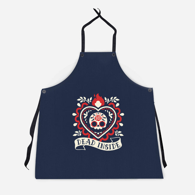 Dead Inside Cute Corazon-Unisex-Kitchen-Apron-NemiMakeit