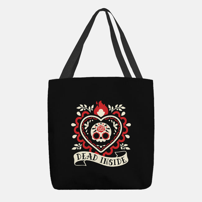 Dead Inside Cute Corazon-None-Basic Tote-Bag-NemiMakeit