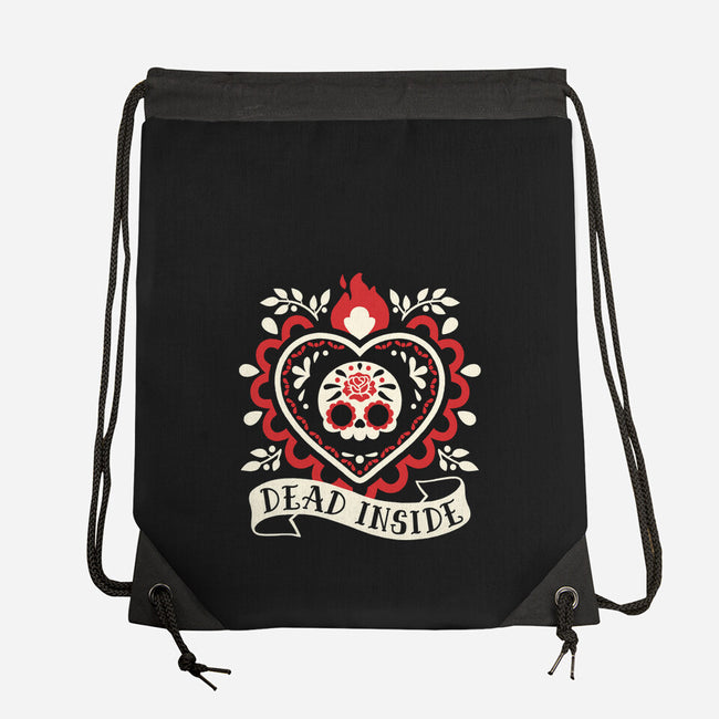 Dead Inside Cute Corazon-None-Drawstring-Bag-NemiMakeit
