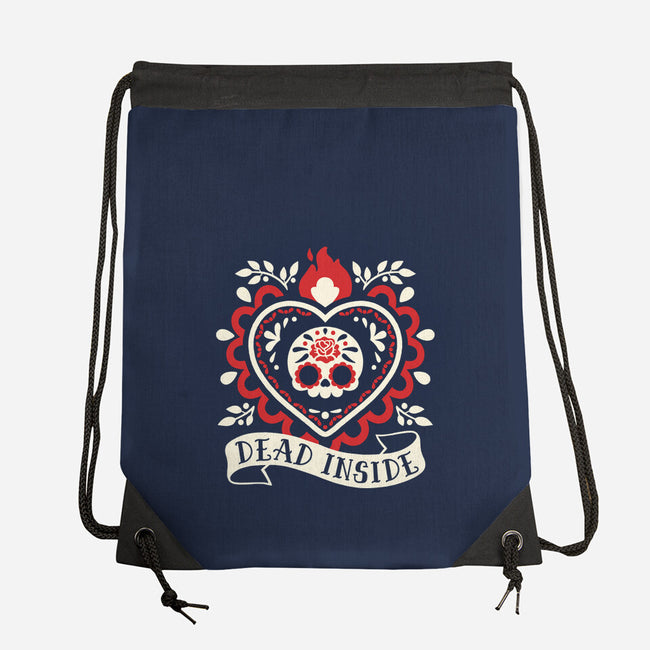 Dead Inside Cute Corazon-None-Drawstring-Bag-NemiMakeit