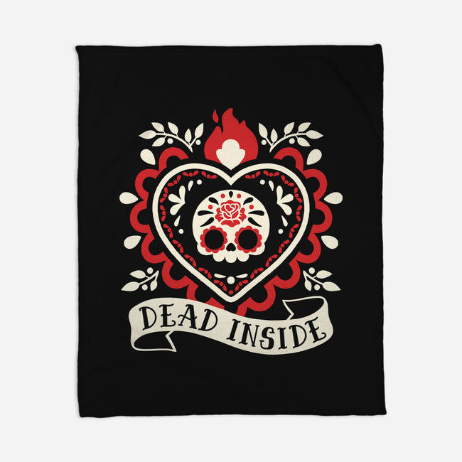Dead Inside Cute Corazon-None-Fleece-Blanket-NemiMakeit