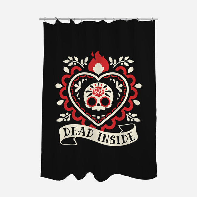 Dead Inside Cute Corazon-None-Polyester-Shower Curtain-NemiMakeit