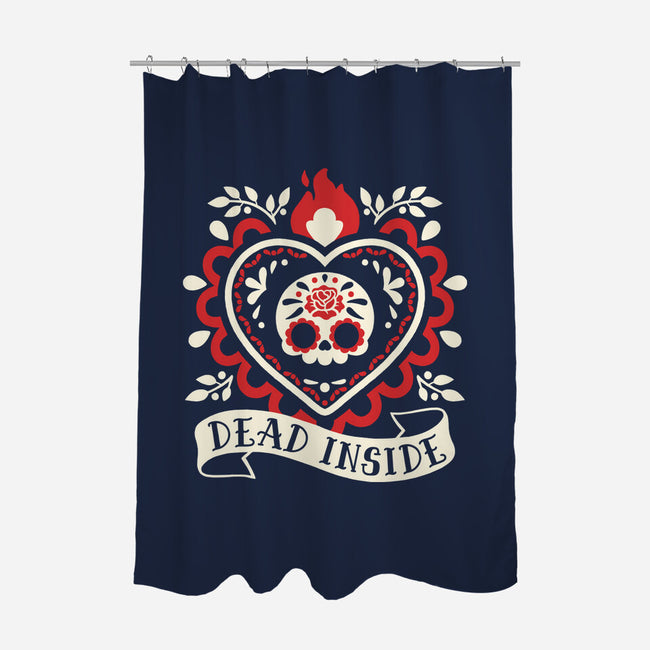 Dead Inside Cute Corazon-None-Polyester-Shower Curtain-NemiMakeit