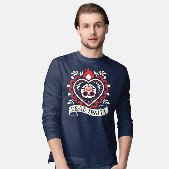Dead Inside Cute Corazon-Mens-Long Sleeved-Tee-NemiMakeit