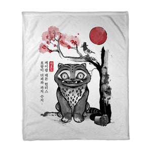 The Tiger And The Magpie Sumi-e