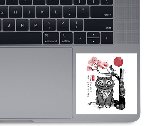 The Tiger And The Magpie Sumi-e