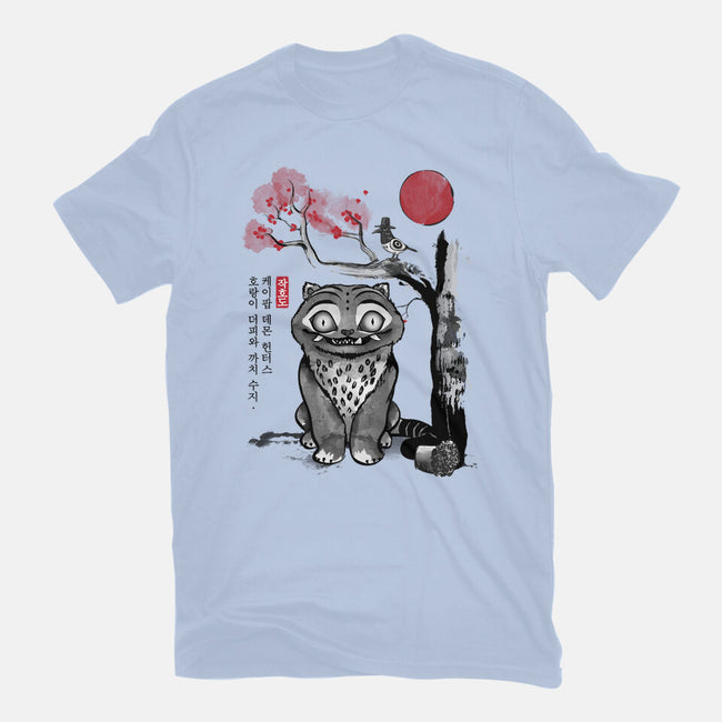 The Tiger And The Magpie Sumi-e-Womens-Basic-Tee-DrMonekers