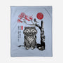 The Tiger And The Magpie Sumi-e-None-Fleece-Blanket-DrMonekers
