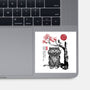 The Tiger And The Magpie Sumi-e-None-Glossy-Sticker-DrMonekers