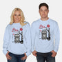 The Tiger And The Magpie Sumi-e-Unisex-Crew Neck-Sweatshirt-DrMonekers