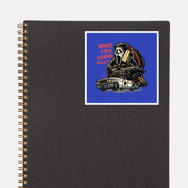 Call The Ghost-None-Glossy-Sticker-glitchygorilla