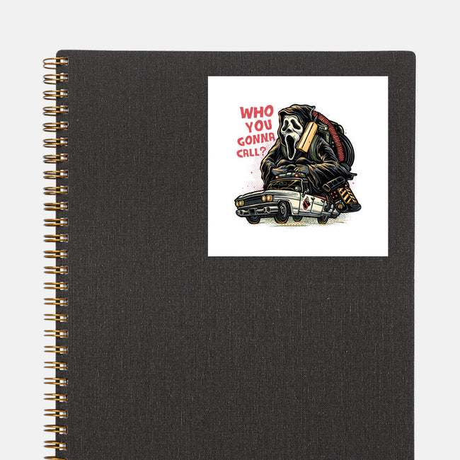Call The Ghost-None-Glossy-Sticker-glitchygorilla