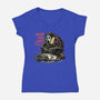 Call The Ghost-Womens-V-Neck-Tee-glitchygorilla