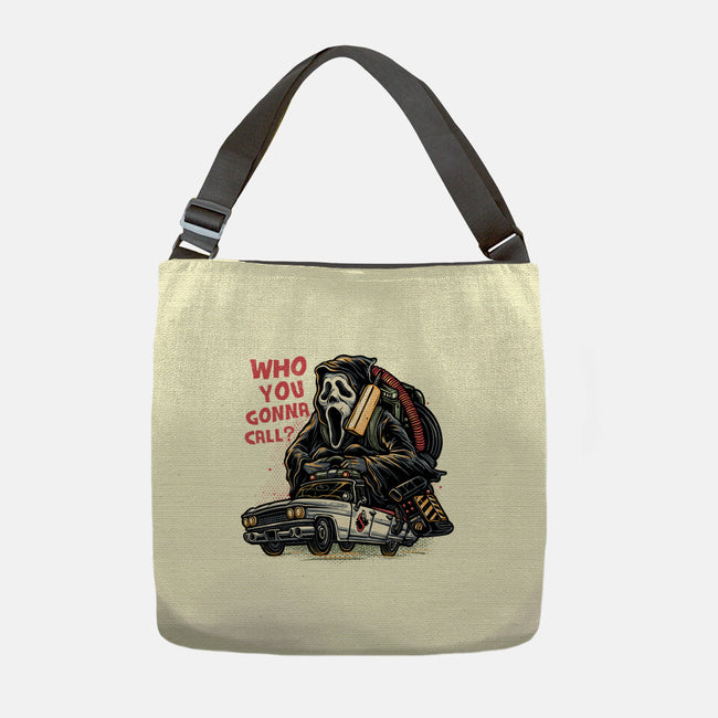 Call The Ghost-None-Adjustable Tote-Bag-glitchygorilla