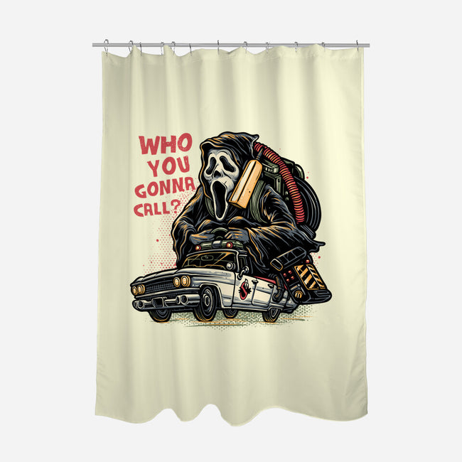 Call The Ghost-None-Polyester-Shower Curtain-glitchygorilla