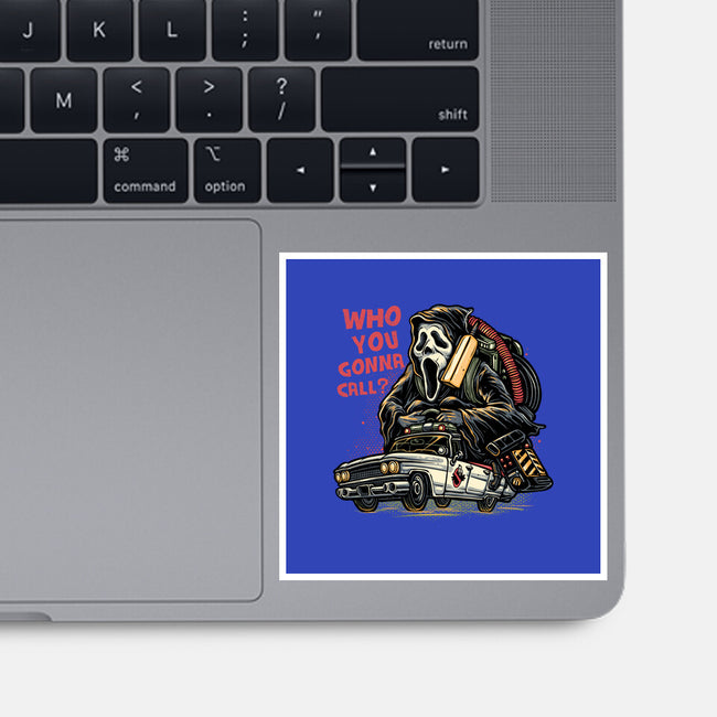 Call The Ghost-None-Glossy-Sticker-glitchygorilla
