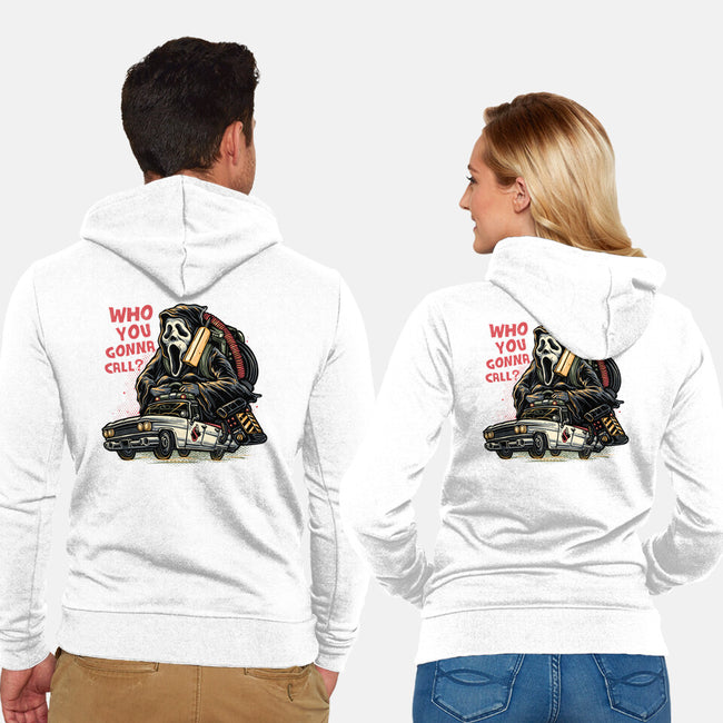 Call The Ghost-Unisex-Zip-Up-Sweatshirt-glitchygorilla
