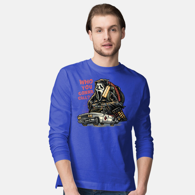 Call The Ghost-Mens-Long Sleeved-Tee-glitchygorilla