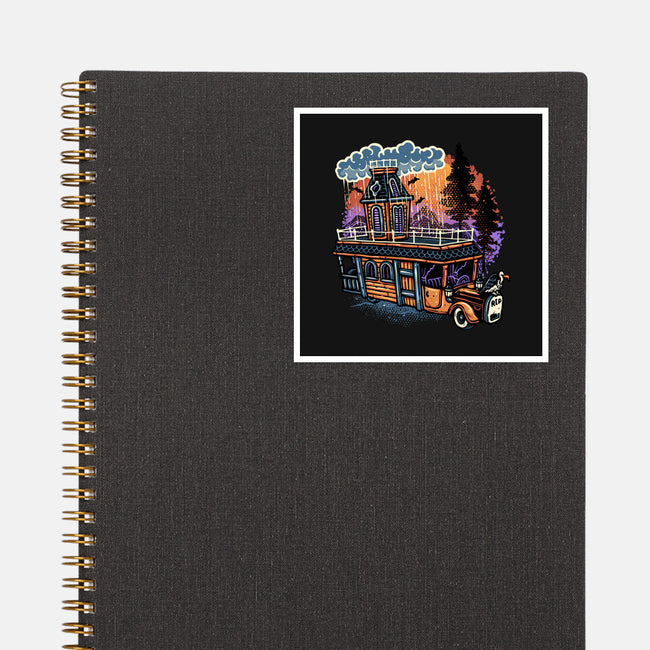 Gloomy Roadtrip-None-Glossy-Sticker-glitchygorilla