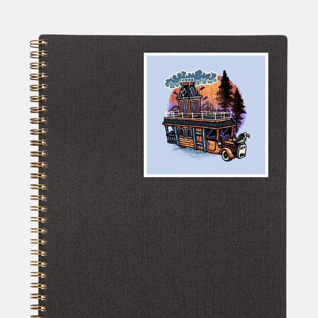 Gloomy Roadtrip-None-Glossy-Sticker-glitchygorilla