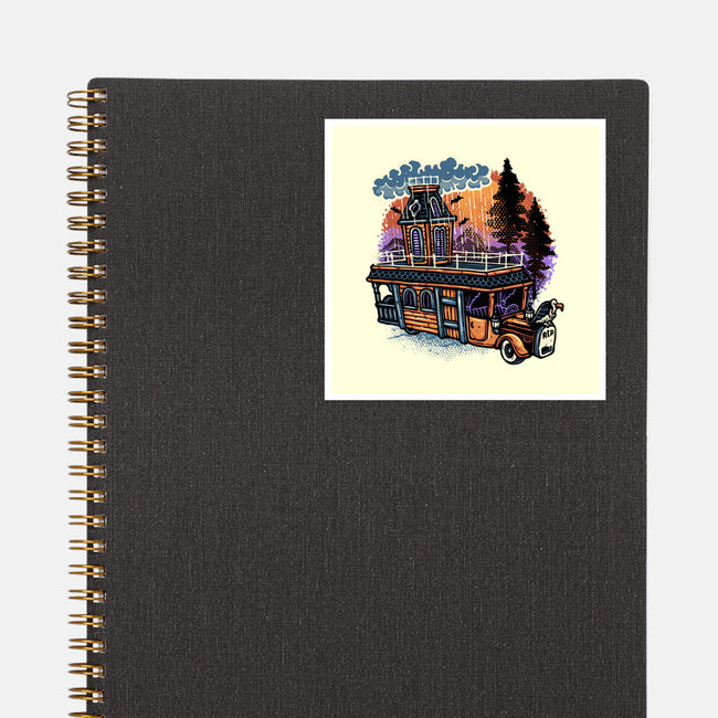 Gloomy Roadtrip-None-Glossy-Sticker-glitchygorilla