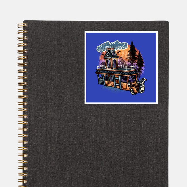 Gloomy Roadtrip-None-Glossy-Sticker-glitchygorilla