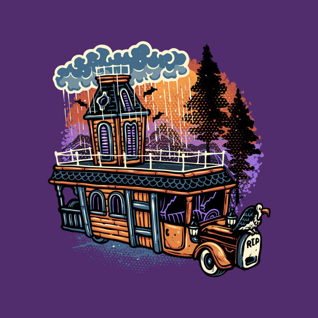 Gloomy Roadtrip-Womens-Fitted-Tee-glitchygorilla