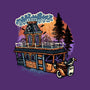 Gloomy Roadtrip-Womens-Fitted-Tee-glitchygorilla