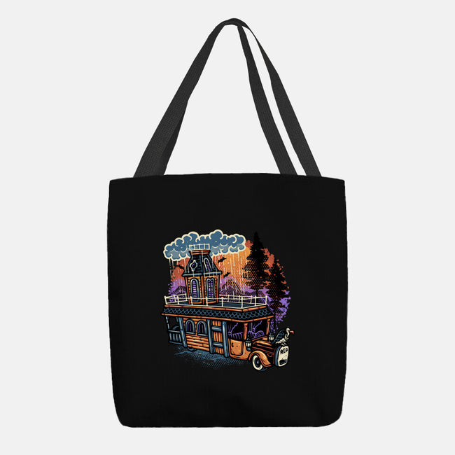 Gloomy Roadtrip-None-Basic Tote-Bag-glitchygorilla