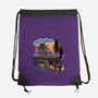 Gloomy Roadtrip-None-Drawstring-Bag-glitchygorilla