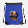 Gloomy Roadtrip-None-Drawstring-Bag-glitchygorilla