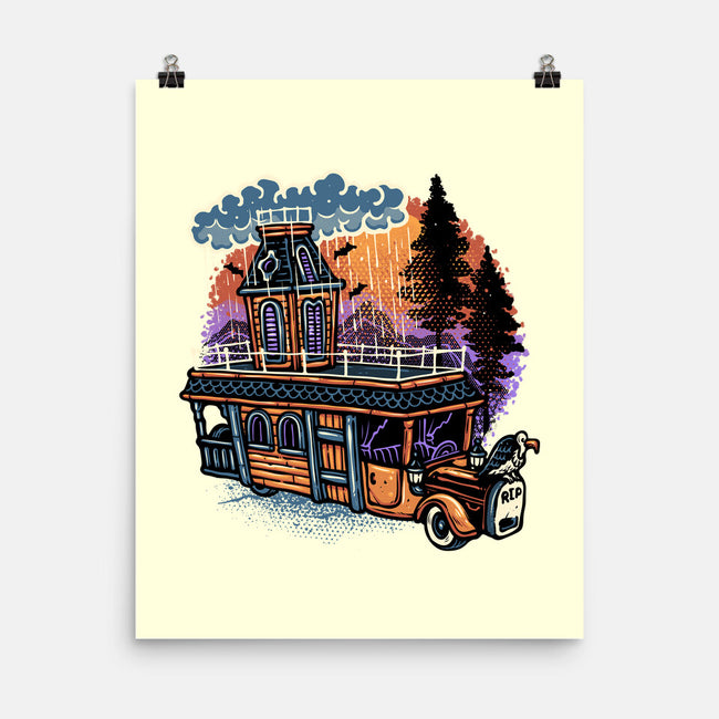 Gloomy Roadtrip-None-Matte-Poster-glitchygorilla