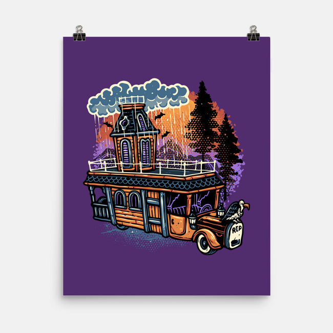 Gloomy Roadtrip-None-Matte-Poster-glitchygorilla